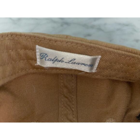 Polo by Ralph Lauren Tan Kids Hat with Bear Embroidery - Picture 3 of 6